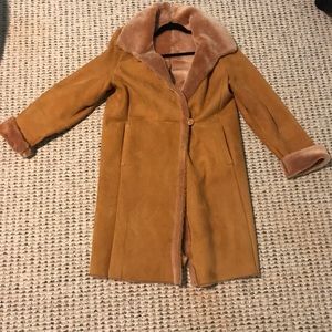 Botticelli Shearling-lined suede coat